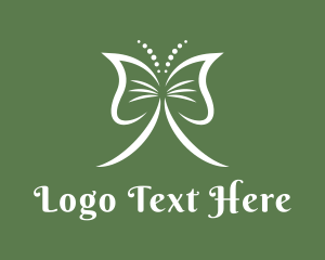 Classy Ribbon Butterfly logo