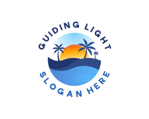 Coastal Beach Resort logo design