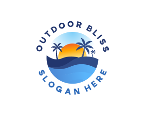 Coastal Beach Resort logo design