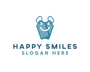 Smile Shopping Tag logo design