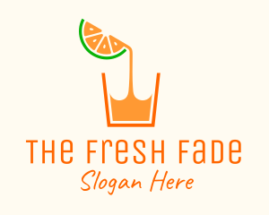 Orange Juice Glass logo design