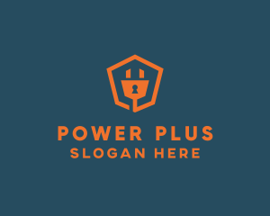 Electrical Plug Keyhole logo