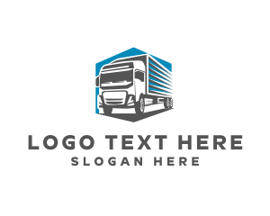 Cargo Truck Delivery Logo