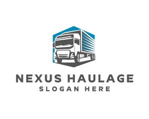 Cargo Truck Delivery logo design