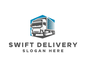 Cargo Truck Delivery logo design