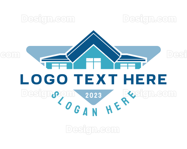 House Roofing Contractor Logo