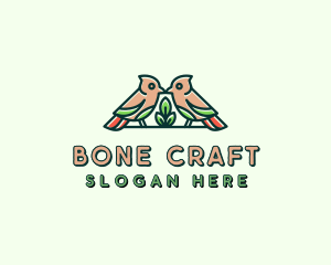 Bird Botanical Plant logo design