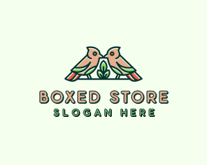 Bird Botanical Plant logo design