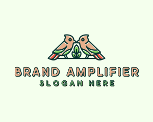 Bird Botanical Plant logo design