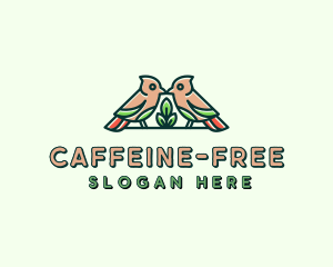 Bird Botanical Plant logo design