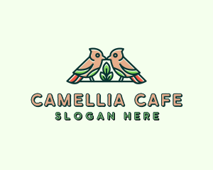 Bird Botanical Plant logo design