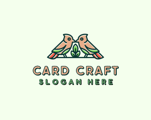 Bird Botanical Plant logo design