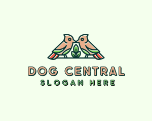 Bird Botanical Plant logo design