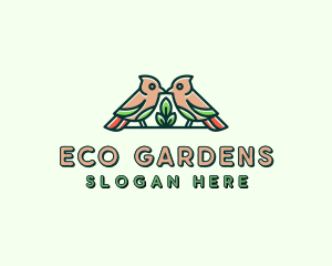 Bird Botanical Plant logo design