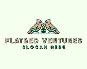 Bird Botanical Plant logo design