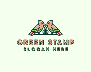 Bird Botanical Plant logo design