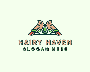 Bird Botanical Plant logo design