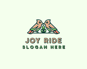 Bird Botanical Plant logo design