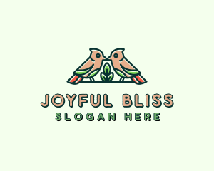 Bird Botanical Plant logo design