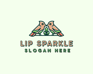 Bird Botanical Plant logo design