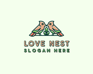 Bird Botanical Plant logo design