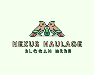 Bird Botanical Plant logo design