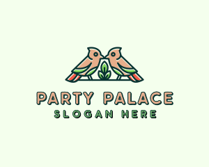 Bird Botanical Plant logo design