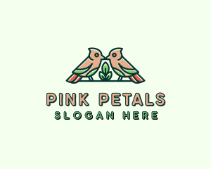 Bird Botanical Plant logo design