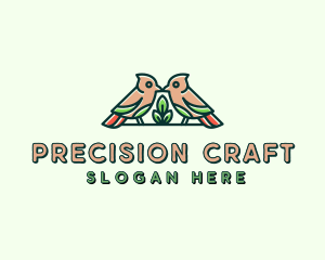 Bird Botanical Plant logo design