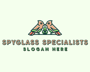 Bird Botanical Plant logo design