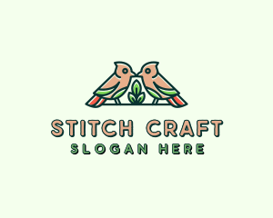 Bird Botanical Plant logo design