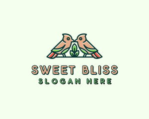 Bird Botanical Plant logo design