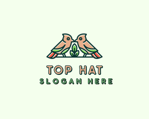 Bird Botanical Plant logo design