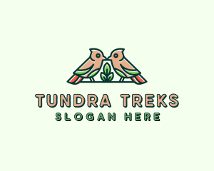 Bird Botanical Plant logo design