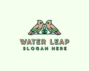 Bird Botanical Plant logo design