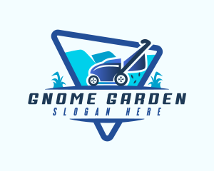 Lawn Mower Gardening logo design