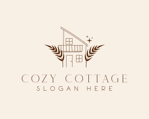 Cottage House Real Estate logo design