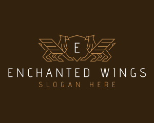 Luxury Griffin Wings logo design