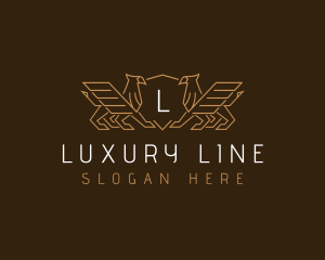 Luxury Griffin Wings logo design