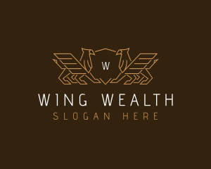 Luxury Griffin Wings logo design