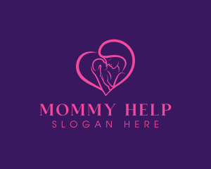 Motherhood Baby Heart logo