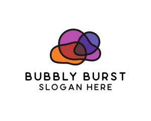 Water Bubble Cloud logo design