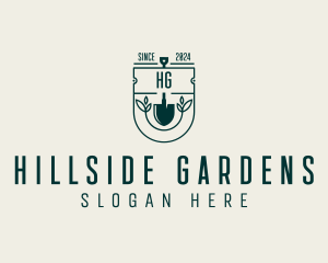 Gardening Yard Shovel logo design