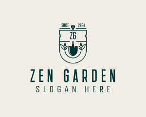 Gardening Yard Shovel logo design