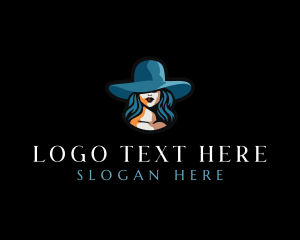 Woman Hat Fashion logo