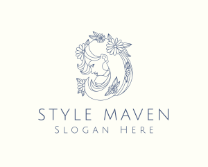 Luxe Beautiful Lady  logo design