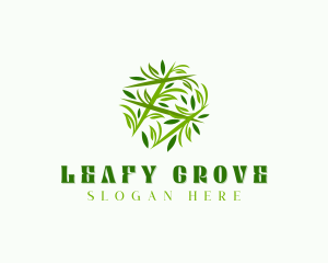 Leafy Herbal Garden logo design