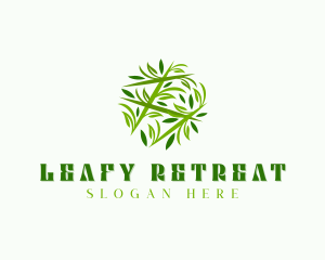 Leafy Herbal Garden logo design