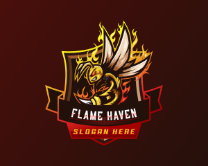 Flaming Bee Gaming logo design