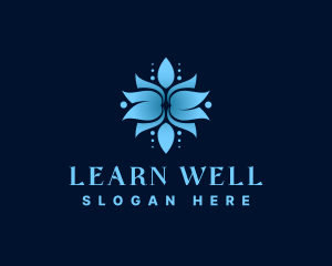 Wellness Meditation Flower logo design